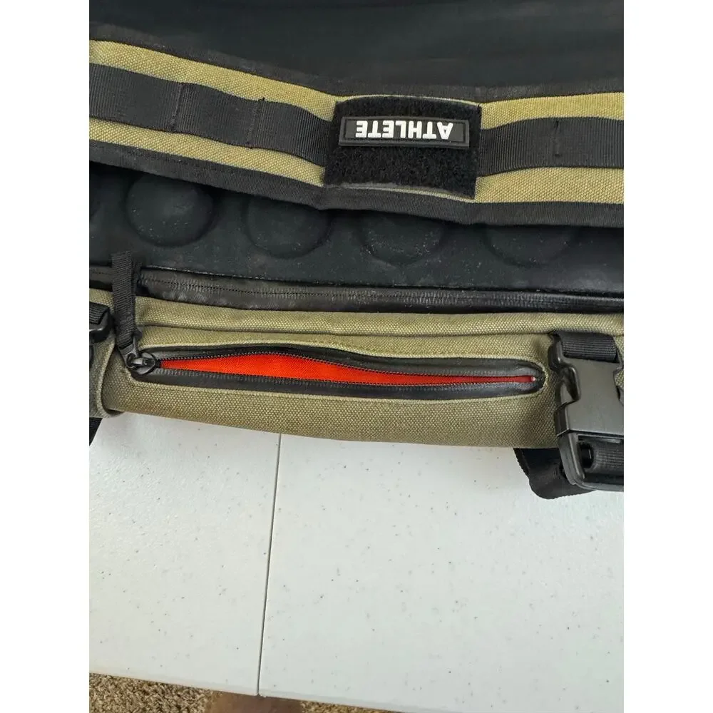 Nobull Canvas Backpack Gym Bag Laptop Carrier Green Distressed